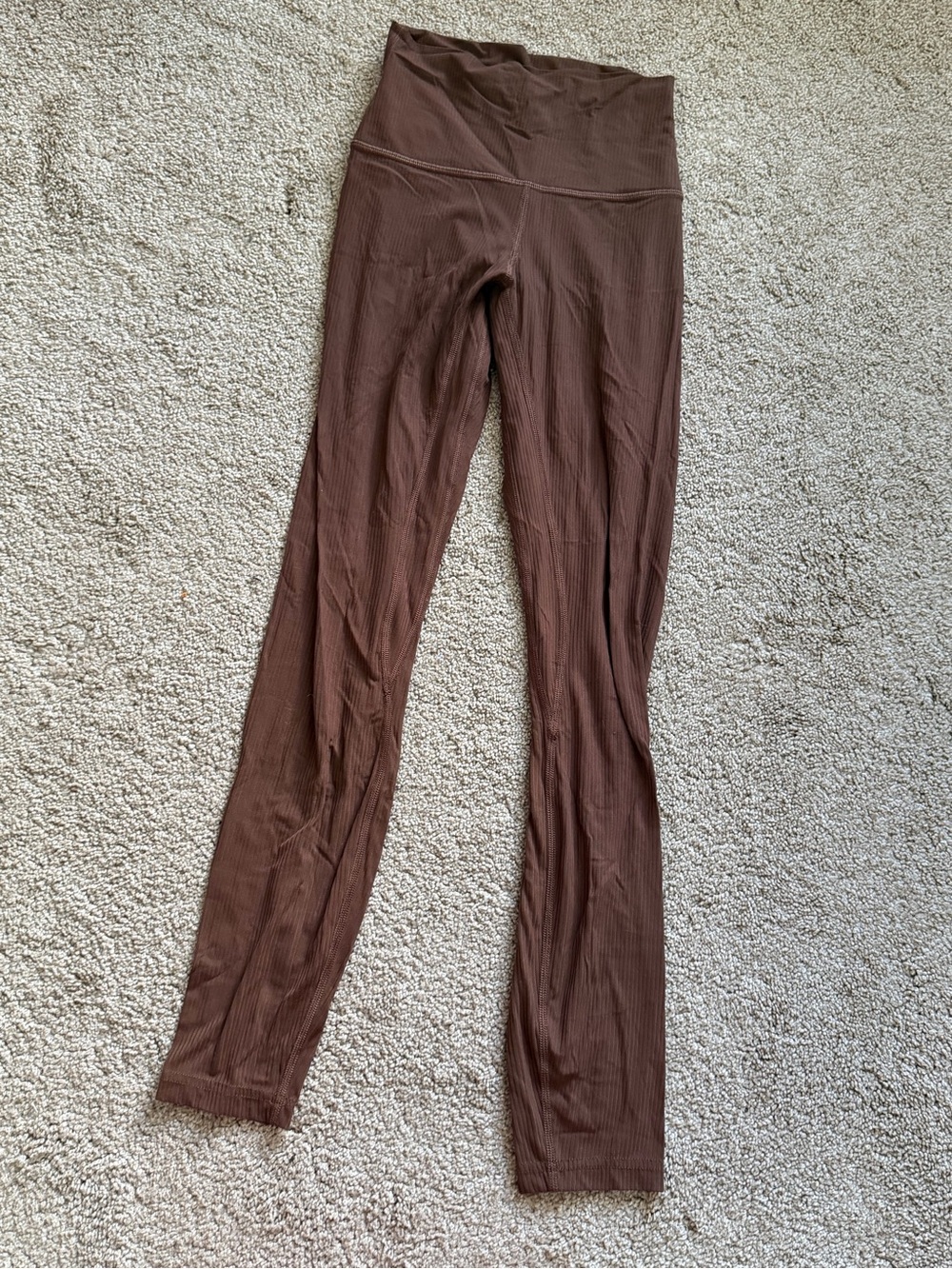 Lululemon Align Ribbed High Rise 28” Java Brown Leggings Size 2 - Picture 7 of 12